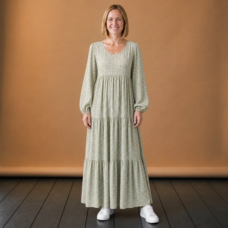 Boho Vintage Maxikleid