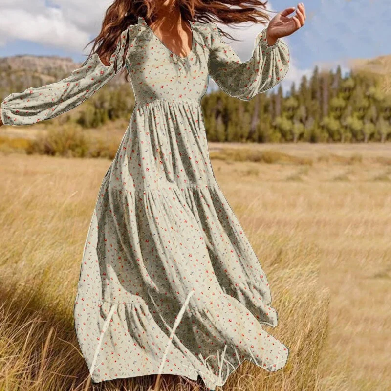 Boho Vintage Maxikleid