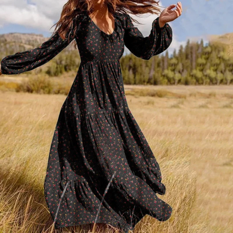 Boho Vintage Maxikleid