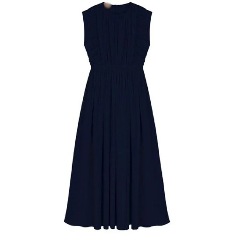 Vintage Marineblaues Kleid
