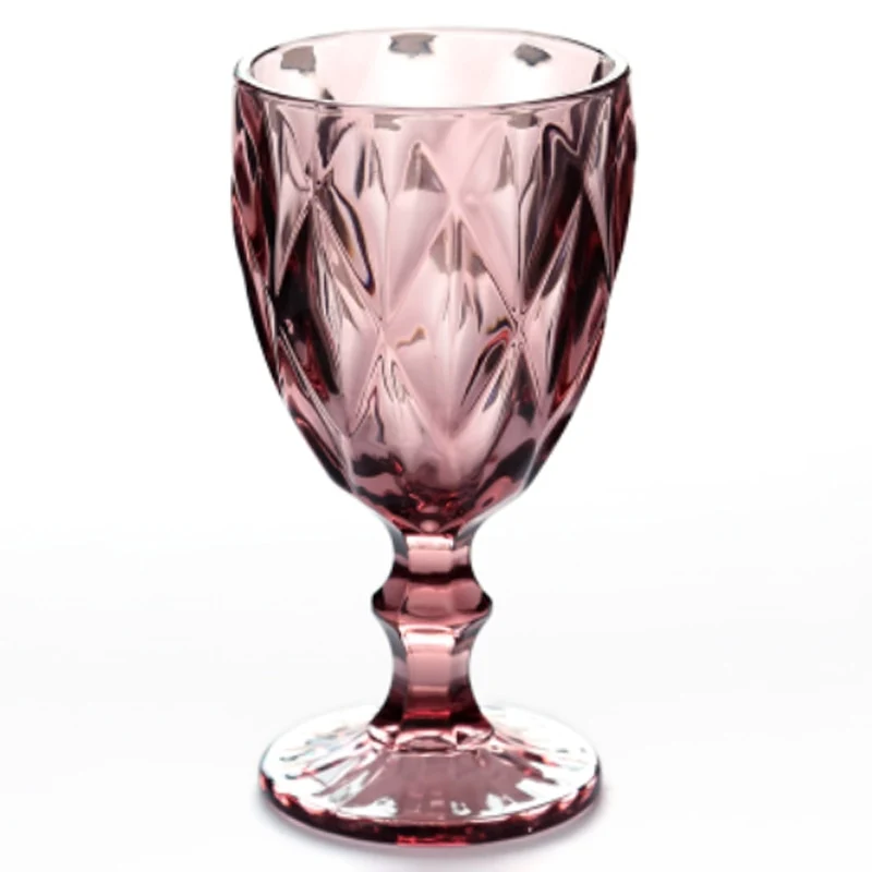 Rosa Vintage-Glas