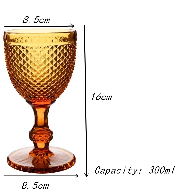 Goldenes Vintage-Glas