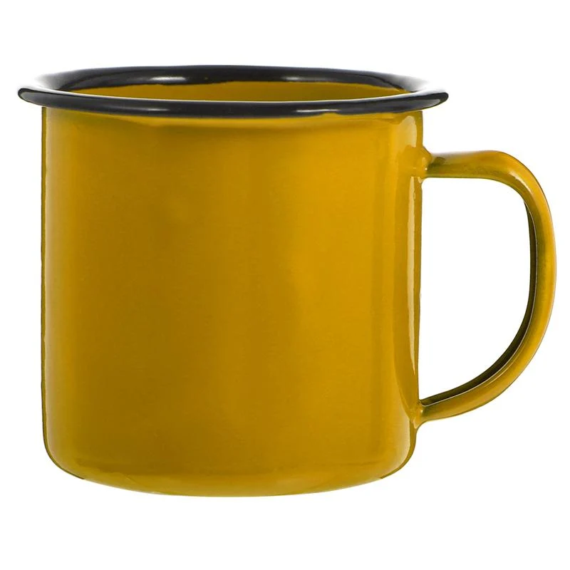 Gelbe Vintage Tasse